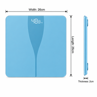 Balance connectée intelligente en gros avec quatre électrodes, affichage numérique en verre, écran LED dissimulé, fonction application, capacité 180 kg, pour salle de bain