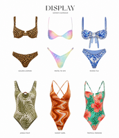 Fabricant de maillots de bain sur mesure pour femmes, design de maillots de bain écologiques, bas de maillot de bain personnalisés avec logo, ensemble 3 pièces