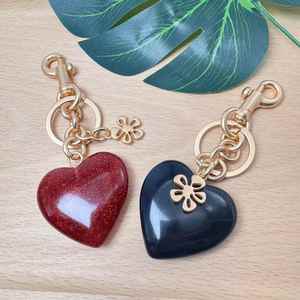 Hot Wholesale Heart Shaped Metal Crystal Key Chain Women Girl Bag <b>Charms</b> <b>Keyring</b> 3D Crystal Heart Shaped Keychain - Product Image 5