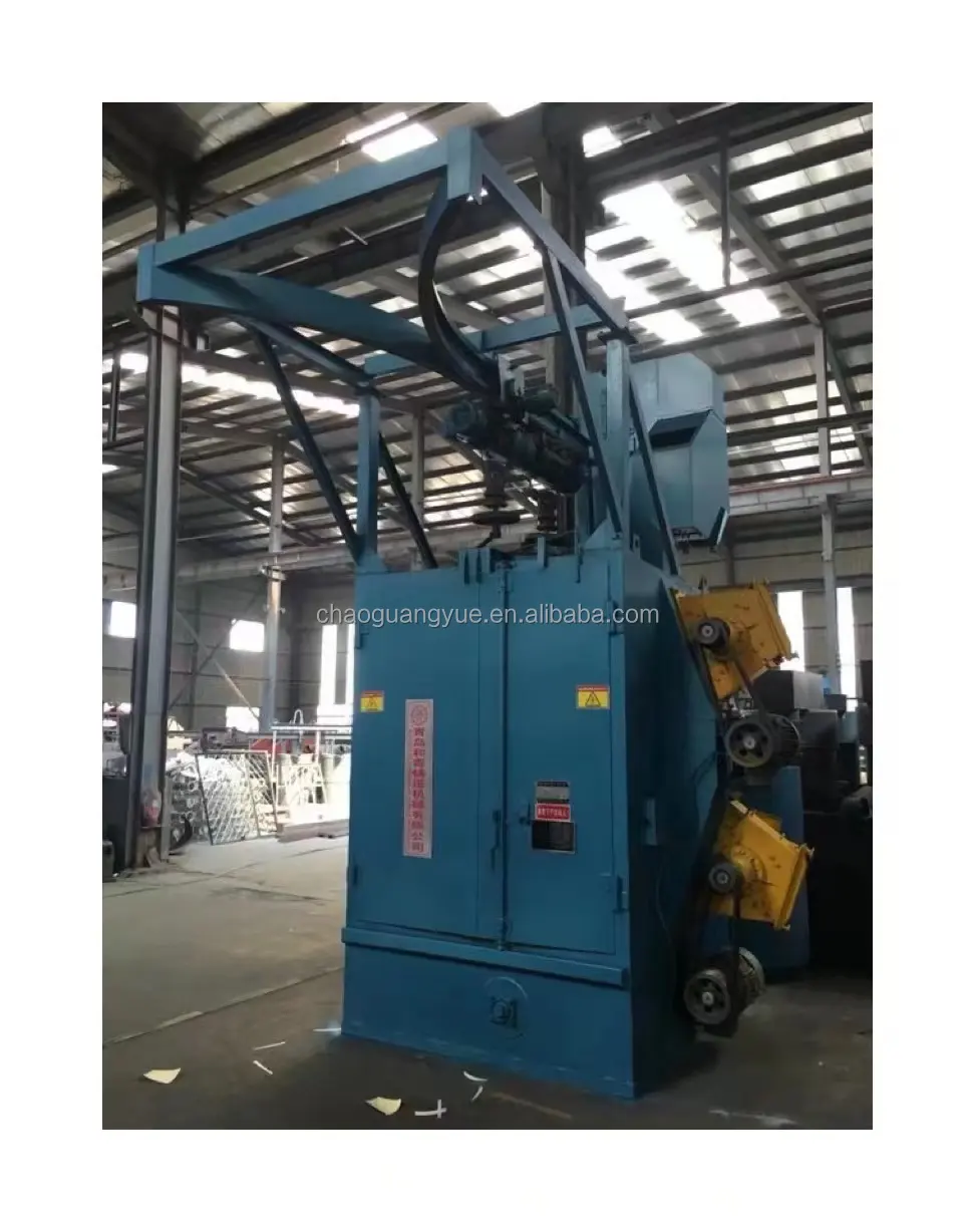 Automatic sandblasting machine / shot blasting machine / rubber belt tumbler sand blaster