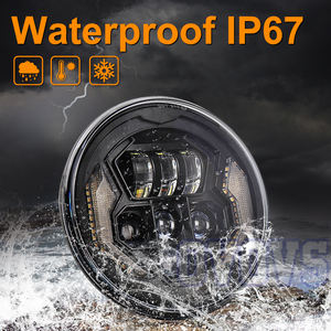 Aro aro Ed ara ototos 12V Ed roeadlight 7 nnch Ed eadlight para ararley aviavidson - Product Image 5