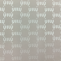 Tissu non élastique en PU avec motifs lettres, anti-moisissure, résistant à l'abrasion, épaisseur 0,8 mm, 350 GSM pour manteaux et vestes