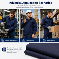 Rouleau de tissu sergé 100 % polyester de 265 g/m² de poids moyen pour vêtements de travail industriels, uniformes d'atelier et costumes pour filles