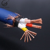 Câble d'alimentation en cuivre pur à 3 conducteurs YIVO XSSH Audiophile haut de gamme britannique UK IEC AC femelle mâle plaqué or cordon de câble d'alimentation britannique