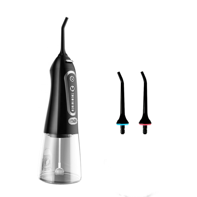 Factory Ozone Electric Portable Oral Dental Irrigator 5 Nozzles 5 Modes Pressure Cordless IPX7 Waterproof 300ml Tank Household