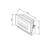 Indicador de Peso XK3119WP IP67 Resistente al Agua, Acero Inoxidable, Digital LED, RS232/RS485, BT, WiFi, Controlador de Báscula para Ganado
