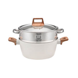 Ensemble de Casseroles et Poêles de Cuisine Antiadhésives en Aluminium Moulé, Batterie de Cuisine Aspect Granit avec Fond à <span class=keywords><strong>Induction</strong></span> - Product Image 6