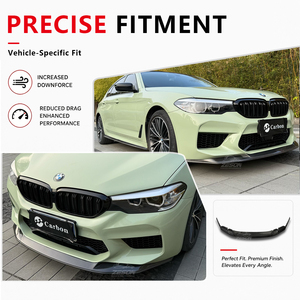 Divisor de Labio Delantero de 3 Piezas Estilo GTS de Fibra de Carbono Real para <span class=keywords><strong>BMW</strong></span> M5 F90 Pre-LCI Sedán, Spoiler Inferior de Parachoques <span class=keywords><strong>2018</strong></span>+ - Product Image 5