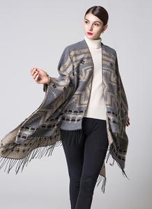 Bufanda estampada de moda para mujer, Pashmina de pavo con muchos patrones - Product Image 6