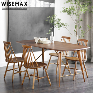 WISEMAX-muebles de madera maciza para <span class=keywords><strong>restaurante</strong></span>, sillas modernas de diseño, venta al por mayor - Product Image 2