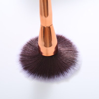 Grande Brosse Électrostatique pour Poudre, Logo Costume Doré, Brosse Professionnelle, Brosse à Poudre Libre pour Maquillage