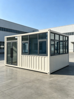 Maison préfabriquée de luxe en conteneurs ondulés, bâtiment modulaire préfabriqué pour bureau, café et magasin de détail