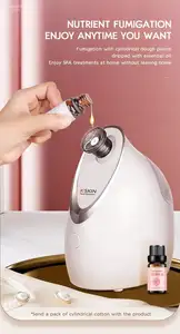 Nieuwste Mini Aroma Face Steamer Nano Spray Facial Spa Hot Mist Elektrische Gezichtsstomer Draagbare Huidverzorgingstools Ozon Huid Absorberen