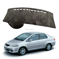 Luerman Housse de tableau de bord antidérapante en fausse fourrure pelucheuse de luxe pour décoration intérieure de voiture, personnalisée pour City 2007