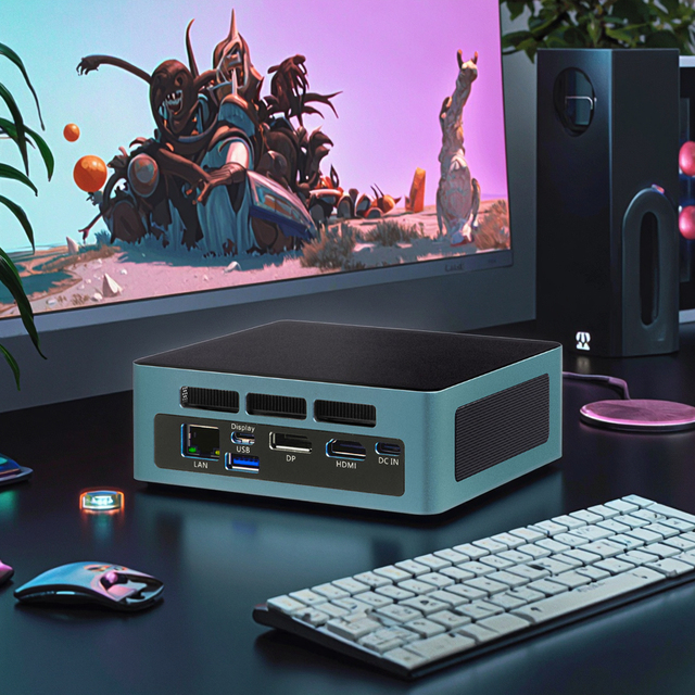 Intel Core Ultra Mini PC for Gaming 2DDR5 96GB RAM Nvme SSD Supports Three Displays New AI Computer