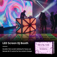 Panel de Pantalla LED Personalizado con Cabina de DJ Modular, Interfaz de Control Inalámbrica, Clasificación IP65 para Uso en Tiendas Minoristas, Animación