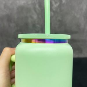 Vaso de Cerveza o Refresco con Recubrimiento Arcoíris, 16 oz, Acero Inoxidable, con Asa, para Grabado Láser, Envío desde Almacén en EE. UU. - Product Image 5