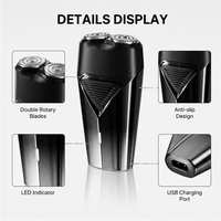 Rasoir électrique portable rechargeable étanche IPX7 haute vitesse pour hommes, modèle MS-305, vente directe usine, avec verrouillage de sécurité pour le voyage