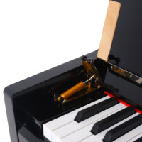 Keyboard Studio Profesional Piano Digital 88 dengan Tekstur Kayu Hitam, Aksi Hammer & Speaker Terintegrasi