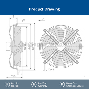 ZIEHL-ABEGG FN063-SDK.4I.V7P1 141384 Maintenance Friendly Long Lifespan Axial Ventilation Device AHU Fan - Product Image 5