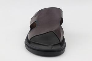 Sandalias cómodas de moda para hombre, cómodas zapatillas antideslizantes de capa superior de cuero PU, zapatillas geniales personalizadas, zapatos informales para hombre - Product Image 5