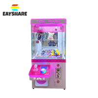 Vente chaude de haute qualité Mini poupée griffe Machine monnayeur jeu Machine en plastique grue griffe Machine