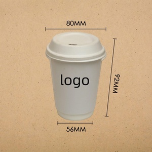 Vasos de Cartón Personalizados para Llevar, de 8oz, 16oz y 12oz, con Tapa, Doble Pared, Desechables, para Bebidas Calientes - Product Image 2