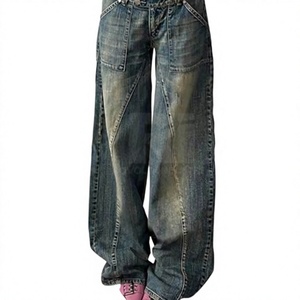 Pantalones Anchos Casuales de Moda para Mujer, Estilo Urbano, Ligeros, de Pierna Ancha, Ajuste Holgado, OEM ODM, Venta al Por Mayor - Product Image 2