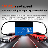Caméra embarquée double objectif D07 5 pouces avec radar de stationnement FHD 1080P, rétroviseur double, Wi-Fi et GPS intégrés, enregistreur vidéo automatique