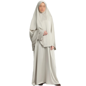 Conjunto de Khimar Abaya de Alta Calidad con Escote Único, Elegancia y Modestia, Mangas Anchas, Estilo Casual Transpirable, Diseño de Talla Grande - Product Image 1