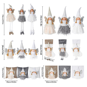 Vente en gros d'usine, poupée ange de Noël, décoration de maison, ornement en peluche pour la décoration de table - Product Image 6