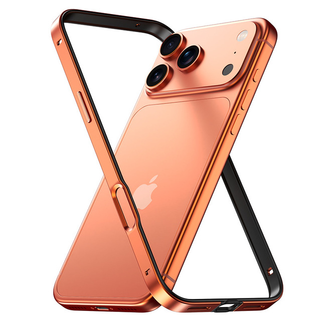 Luxury Aluminum Bumper Case for for 17 Pro Max-Shockproof Metal Design