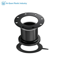 SDR11 PN16 PE100 HDPE Embout de bride de tuyau DN1200 DN1000 DN800 DN630 pour eau gaz 1 pièce