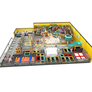 Parque de Trampolines de 2000 m² con Pista de Obstáculos Estilo Ninja Warrior para Niños, Equipo de Juegos Deportivos Comerciales Interiores de Gran Tamaño - Product Image 2