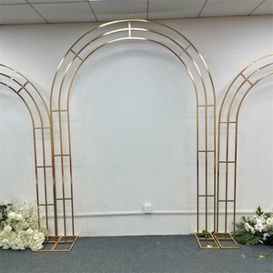 Support de fleurs doré pour arche de mariage, <span class=keywords><strong>décoration</strong></span> de scène, de salle et <span class=keywords><strong>d</strong></span>'<span class=keywords><strong>intérieur</strong></span>, pour événements de mariage et fêtes - Product Image 5