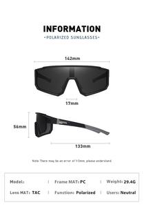 Nouvelles lunettes de vélo de <span class=keywords><strong>course</strong></span> surdimensionnées pour hommes et femmes en plein air lunettes de soleil de sport polarisées en gros - Product Image 4
