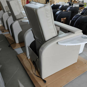 Sièges d'équipement pour ongles de luxe Foot Spa <span class=keywords><strong>Fauteuil</strong></span> de manucure de massage blanc <span class=keywords><strong>Fauteuil</strong></span> de pédicure pour spa électrique inclinable pour salon de manucure - Product Image 6