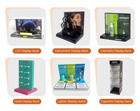 Présentoir acrylique cosmétique personnalisé présentoir liquide carré stockage durable présentoir acrylique léger