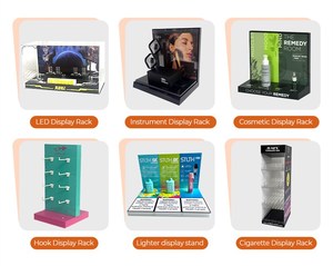 Tùy chỉnh mỹ phẩm Acrylic hiển thị đứng hiển thị chất lỏng vuông bền lưu trữ nhẹ Acrylic hiển thị giá - Product Image 3