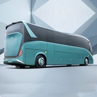 Autocar de Tourisme de Haute Qualité 24-54 Places 190KW 240KW, Bus Électrique à Batterie Lithium-Acide, Navette Électrique, Mini-Bus