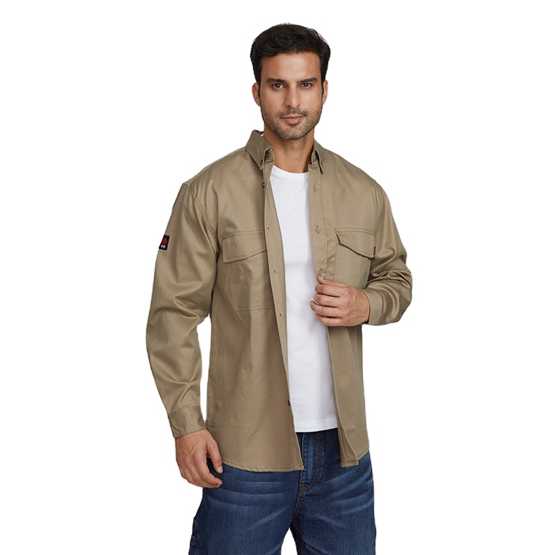 Оптовая продажа-рефрижераторов огнестойкая FR механик огнезащитный Welder промышленное огнеупорная Рабочая Рубашка