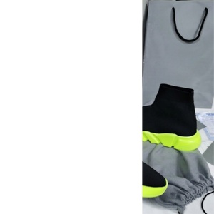 Chaussures en cuir noir de marque de luxe, à la mode, avec semelles épaisses et talons hauts, chaussures décontractées, chaussures de marche simples - Product Image 3