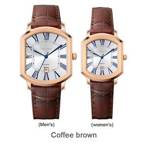 Montres carrées rétro Shi Ying tendance pour hommes et femmes, montre pour amoureux. - Product Image 4