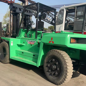 Used Forklift Mitsubishi FD150 Secondhand 15 Tons Diesel Three Stage Mast Warehouse Material Handling High Quality Original - Product Image 1