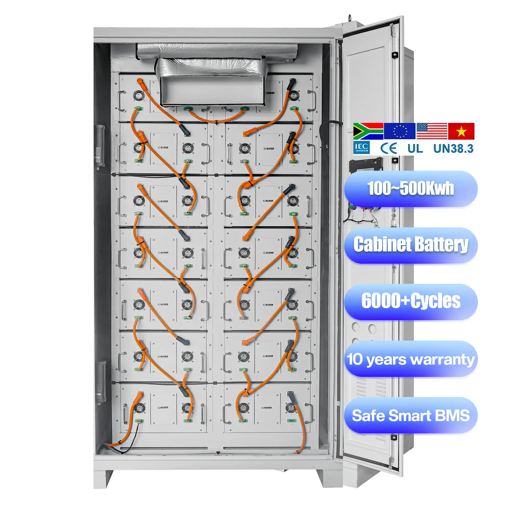 Inquiry 100Kw 200Kw 300Kw Inverter Battery 500Kw Hybrid Energy Storage System Ups Battery Cabinets