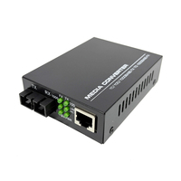 Convertisseur de média fibre optique Gigabit 10/100/1000 Mbps monomode 20 km SC Duplex 1310 nm DC5V Fibre vers Ethernet