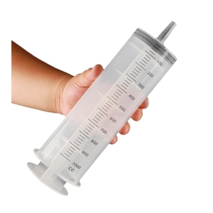 1000ml Grande Taille <span class=keywords><strong>Seringue</strong></span> Jetable En Plastique Aiguilles De Remplissage Gel Saucisse Boule De Neige Parfum Animal 5ml 500ml - Product Image 1