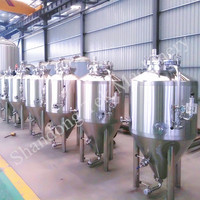 Réservoir TEKBREW sur mesure en acier inoxydable de 500 L, simple ou double paroi, réservoir conique à fond enveloppé de 1000 L avec trappe latérale