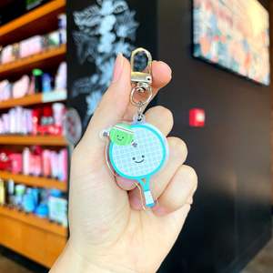 Lindo plástico acrílico llavero <span class=keywords><strong>Mesa</strong></span> <span class=keywords><strong>tenis</strong></span> baloncesto fútbol colgante regalo conjunto para entusiastas <span class=keywords><strong>de</strong></span> los deportes - Product Image 5