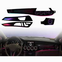 Kit d'éclairage d'ambiance pour l'intérieur de la voiture, écran dynamique 64 couleurs, commande par application, turbine de ventilation pour Mercedes Benz CLS W218 2012-2017